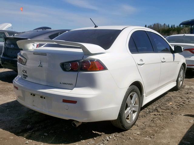 JA32U2FU6DU609092 - 2013 MITSUBISHI LANCER ES/ WHITE photo 4