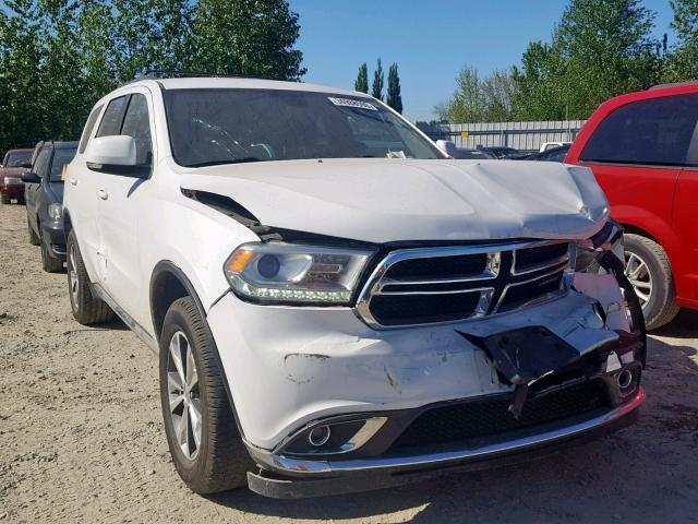 1C4RDJDGXGC484406 - 2016 DODGE DURANGO LI WHITE photo 1