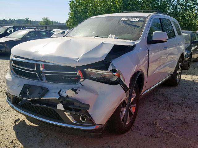 1C4RDJDGXGC484406 - 2016 DODGE DURANGO LI WHITE photo 2