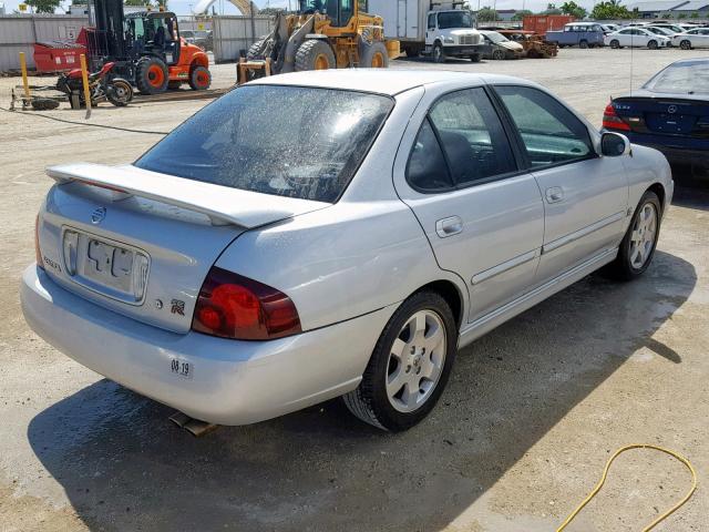 3N1AB51D45L536895 - 2005 NISSAN SENTRA SE- SILVER photo 4