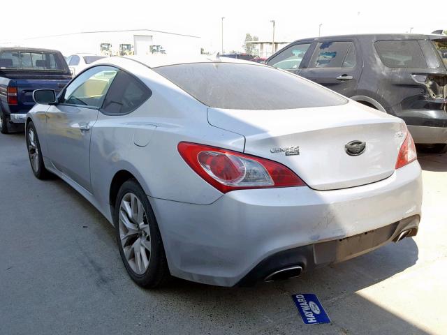 KMHHT6KD0BU059795 - 2011 HYUNDAI GENESIS CO SILVER photo 3