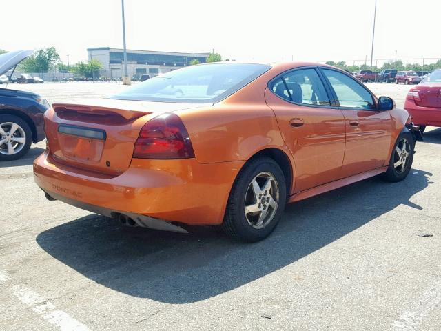 2G2WS522141286102 - 2004 PONTIAC GRAND PRIX ORANGE photo 4