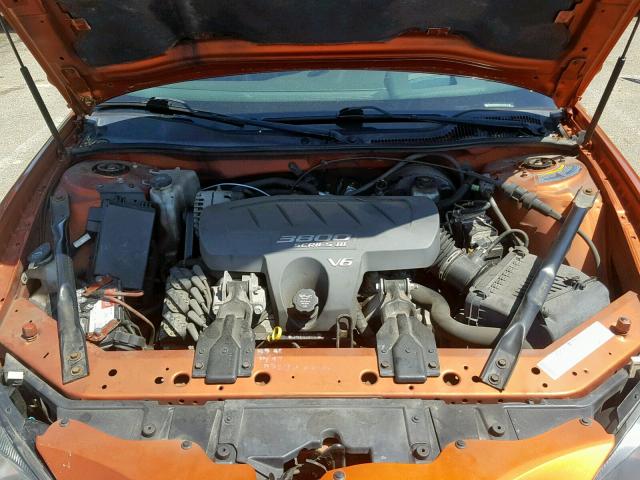 2G2WS522141286102 - 2004 PONTIAC GRAND PRIX ORANGE photo 7
