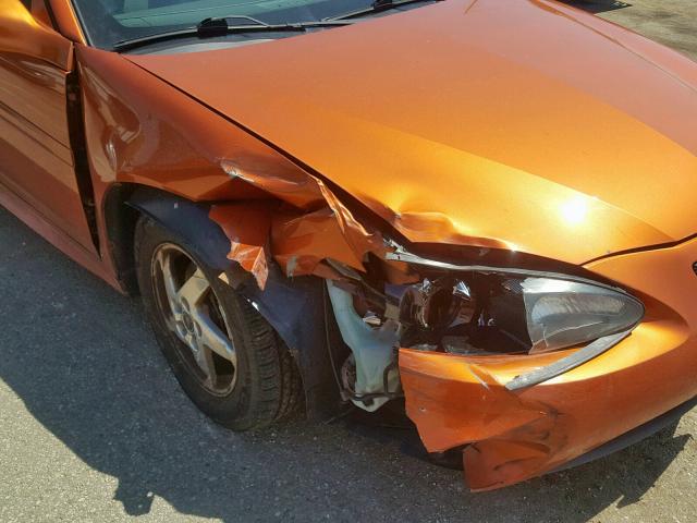 2G2WS522141286102 - 2004 PONTIAC GRAND PRIX ORANGE photo 9