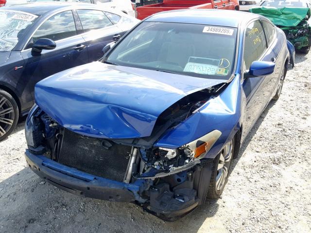 1HGCS11368A010352 - 2008 HONDA ACCORD LX- BLUE photo 2