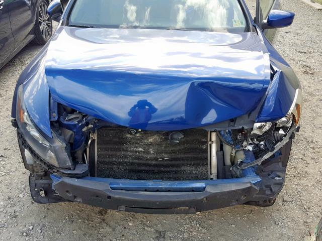 1HGCS11368A010352 - 2008 HONDA ACCORD LX- BLUE photo 7