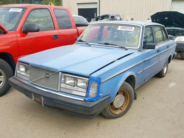 YV1AX8842F1111295 - 1985 VOLVO 244 DL BLUE photo 2