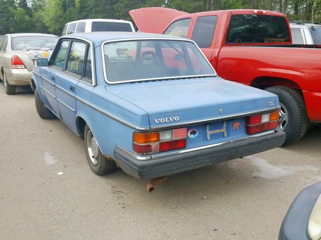 YV1AX8842F1111295 - 1985 VOLVO 244 DL BLUE photo 3