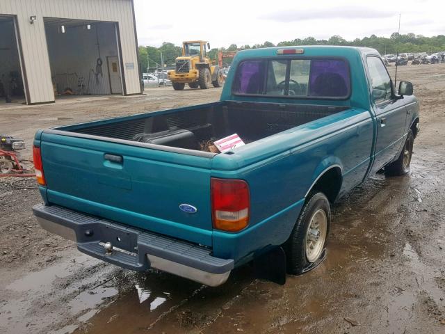 1FTCR10A0PTA71323 - 1993 FORD RANGER GREEN photo 4