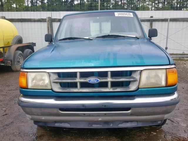 1FTCR10A0PTA71323 - 1993 FORD RANGER GREEN photo 9