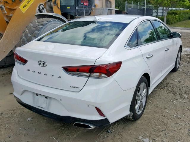 5NPE34AF4JH662479 - 2018 HYUNDAI SONATA SPO WHITE photo 4