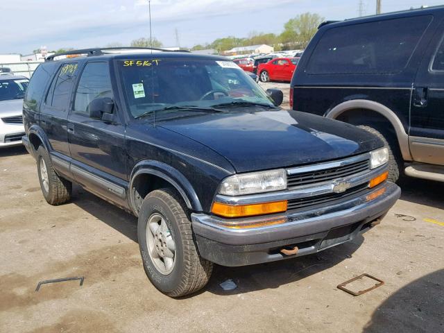 1GNDT13W2X2222303 - 1999 CHEVROLET BLAZER BLACK photo 1