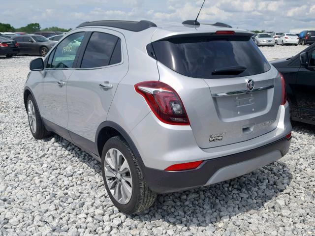 KL4CJASB2JB674813 - 2018 BUICK ENCORE PRE SILVER photo 3