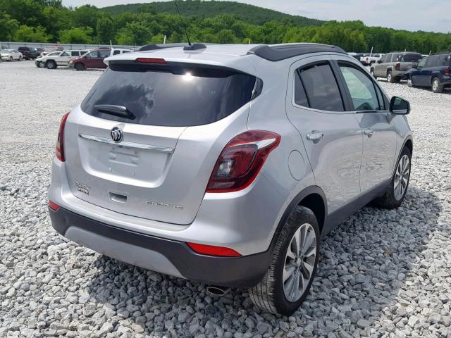 KL4CJASB2JB674813 - 2018 BUICK ENCORE PRE SILVER photo 4