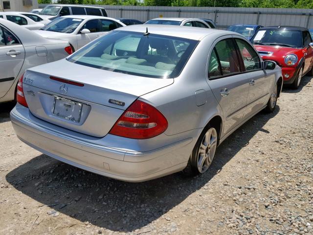 WDBUF56J86A975893 - 2006 MERCEDES-BENZ E 350 SILVER photo 4