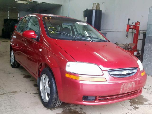 KL1TG666X6B673812 - 2006 CHEVROLET AVEO LT RED photo 1