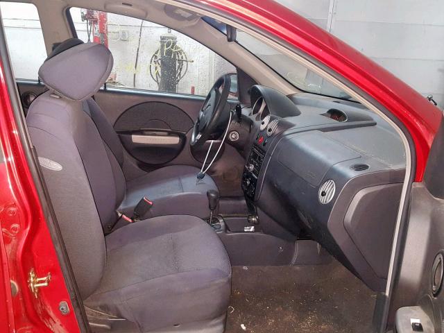 KL1TG666X6B673812 - 2006 CHEVROLET AVEO LT RED photo 5