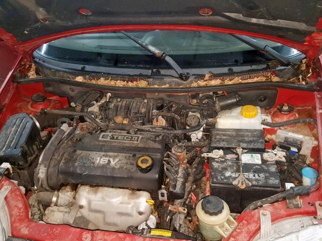 KL1TG666X6B673812 - 2006 CHEVROLET AVEO LT RED photo 7