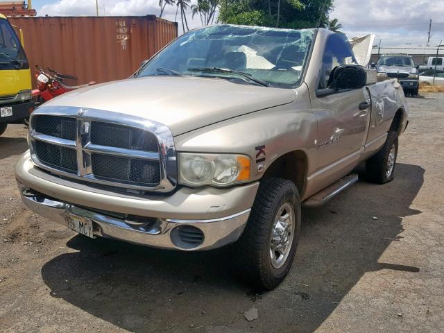 3D7KU26C03G779979 - 2003 DODGE RAM 2500 S BROWN photo 2