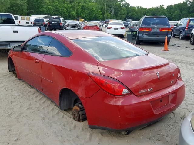 1G2ZH158364139954 - 2006 PONTIAC G6 GT RED photo 3