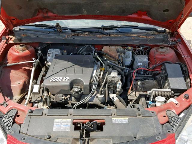 1G2ZH158364139954 - 2006 PONTIAC G6 GT RED photo 7