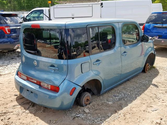 JN8AZ2KR1AT166405 - 2010 NISSAN CUBE BASE BLUE photo 4