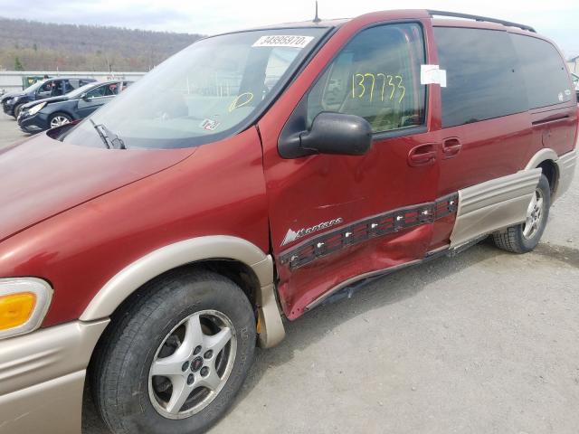 1GMDX03E21D111949 - 2001 PONTIAC MONTANA  photo 9