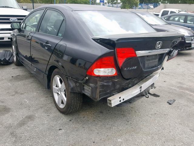 2HGFA16639H357689 - 2009 HONDA CIVIC LX-S أسود صورة 3