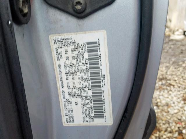 5TBRT3418YS009579 - 2000 TOYOTA TUNDRA ACC ვერცხლისფერი ფოტო 10