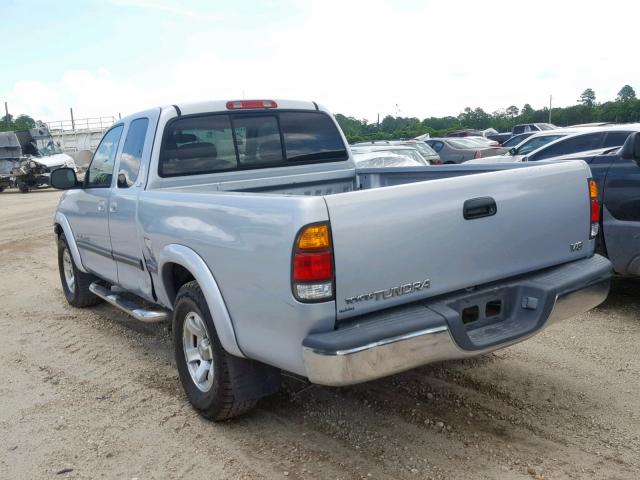 5TBRT3418YS009579 - 2000 TOYOTA TUNDRA ACC ვერცხლისფერი ფოტო 3