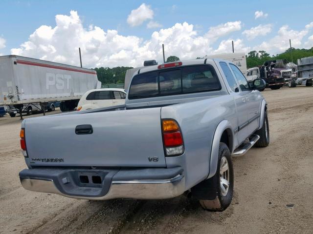 5TBRT3418YS009579 - 2000 TOYOTA TUNDRA ACC ვერცხლისფერი ფოტო 4