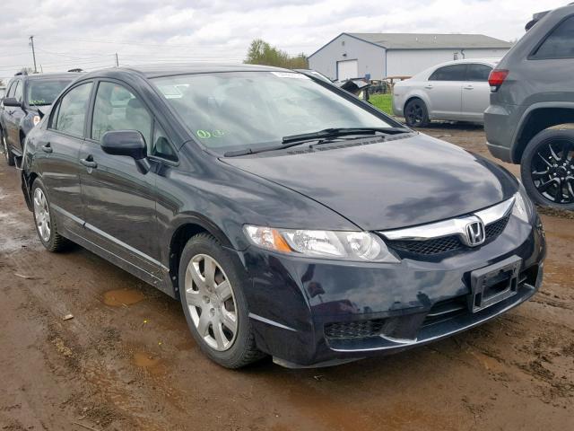 2HGFA1F59AH324174 - 2010 HONDA CIVIC LX BLACK photo 1