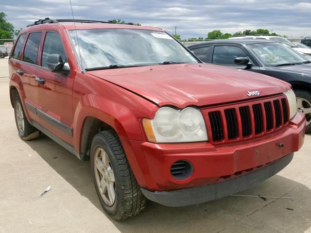 1J4GS48K45C657261 - 2005 JEEP GRAND CHER RED photo 1