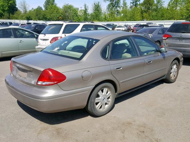 1FAFP56U56A214973 - 2006 FORD TAURUS SEL TAN photo 4