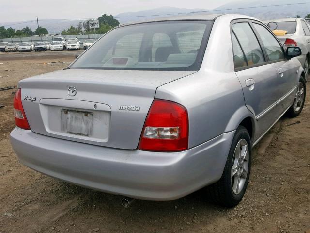 JM1BJ225330201048 - 2003 MAZDA PROTEGE DX SILVER photo 4