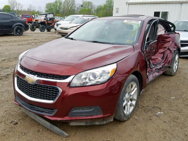 1G11C5SL3FF255420 - 2015 CHEVROLET MALIBU 1LT 栗色 照片 2