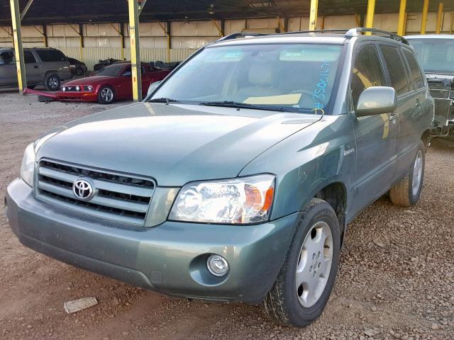 JTEDP21A340039943 - 2004 TOYOTA HIGHLANDER GREEN photo 2