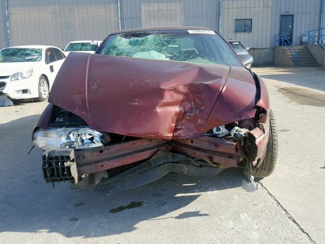 2G1WL52MXW9115050 - 1998 CHEVROLET LUMINA BAS 勃艮第红 照片 9