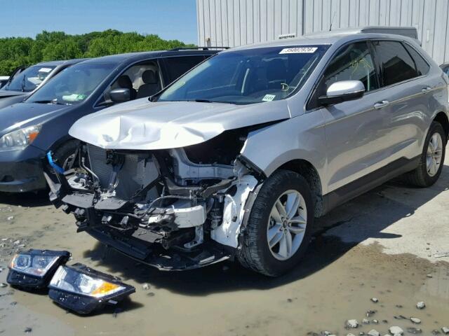 2FMPK4J9XHBC57816 - 2017 FORD EDGE SEL SILVER photo 2