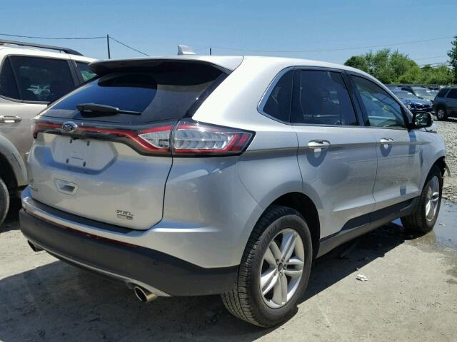 2FMPK4J9XHBC57816 - 2017 FORD EDGE SEL SILVER photo 4