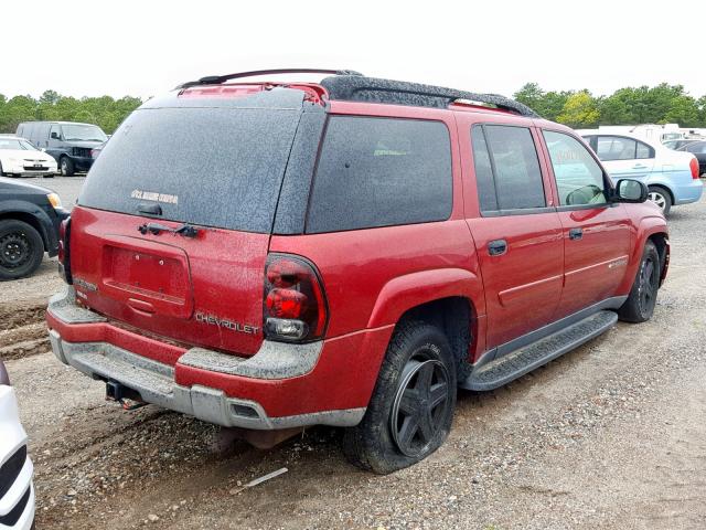 1GNET16S636116145 - 2003 CHEVROLET TRAILBLAZE RED photo 4