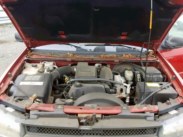 1GNET16S636116145 - 2003 CHEVROLET TRAILBLAZE RED photo 7