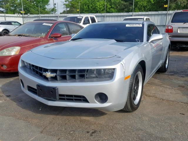 2G1FA1ED3B9130252 - 2011 CHEVROLET CAMARO LS SILVER photo 2