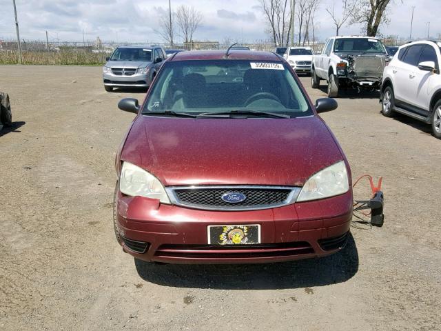 1FAFP34N36W134526 - 2006 FORD FOCUS ZX4 BURGUNDY photo 9