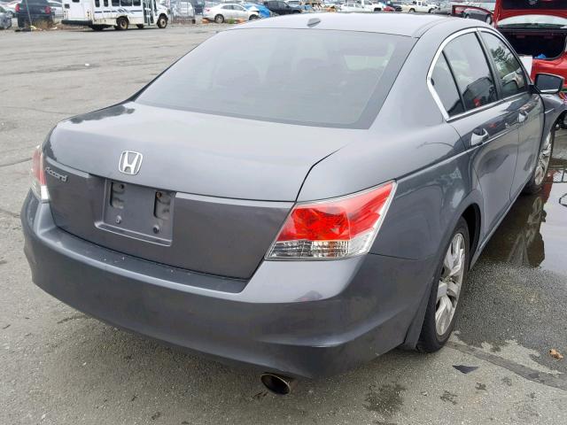 1HGCP26829A138729 - 2009 HONDA ACCORD EXL GRAY photo 4