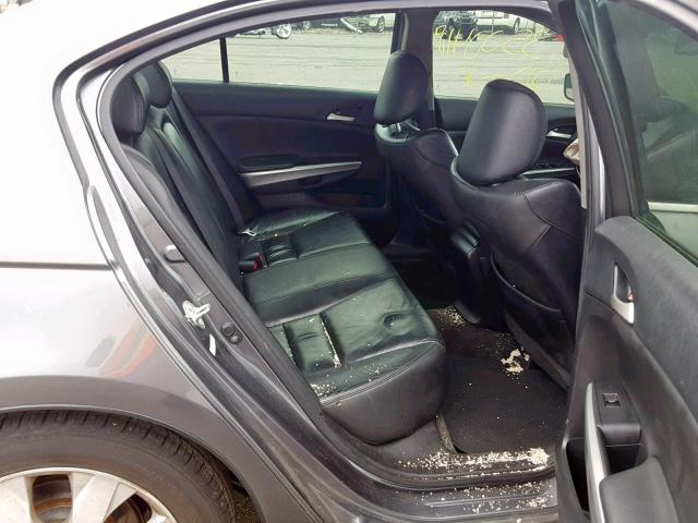 1HGCP26829A138729 - 2009 HONDA ACCORD EXL GRAY photo 6