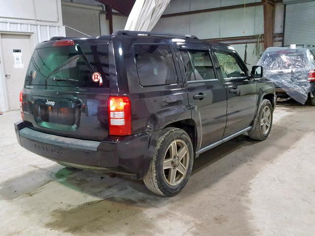 1J8FF28W28D677755 - 2008 JEEP PATRIOT SP BLACK photo 4