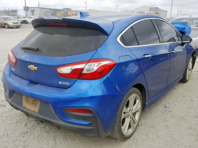 3G1BF6SM6HS517309 - 2017 CHEVROLET CRUZE PREM BLUE photo 4