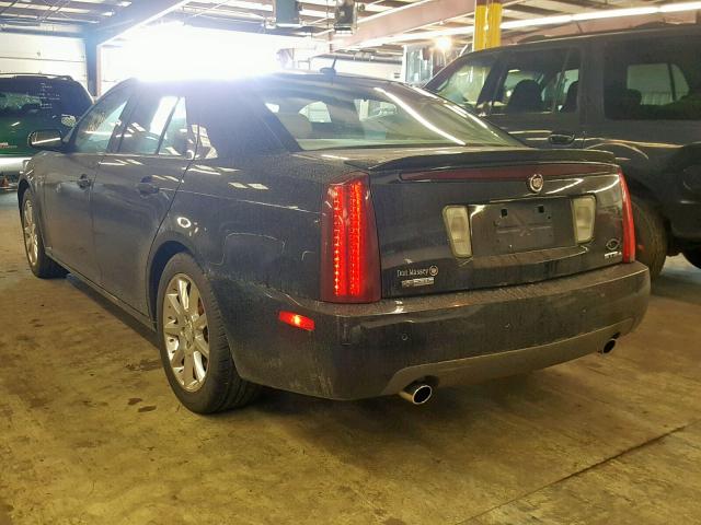 1G6DC67A650233532 - 2005 CADILLAC STS BLACK photo 3