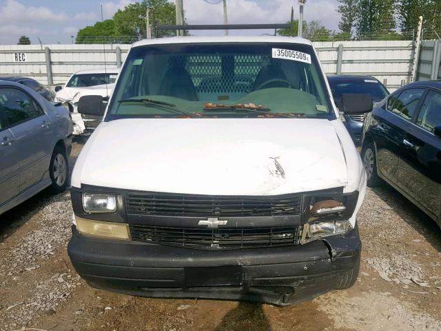 1GCDM19WX1B104844 - 2001 CHEVROLET ASTRO WHITE photo 9